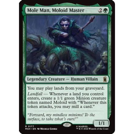 Mole Man, Moloid Master (MSH-177) - Marvel Super Heroes Foil