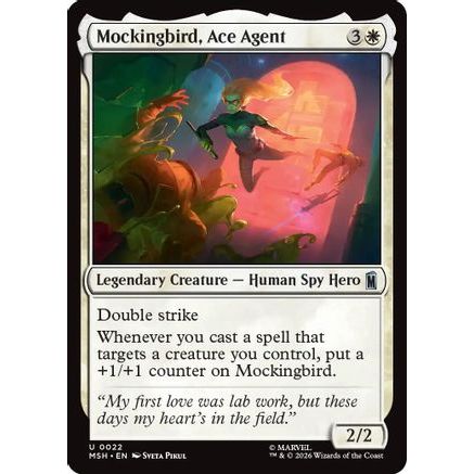Mockingbird, Ace Agent (MSH-022) - Marvel Super Heroes Foil