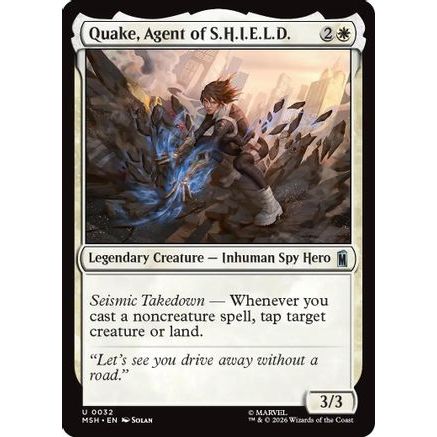 Quake, Agent of S.H.I.E.L.D. (MSH-032) - Marvel Super Heroes Foil