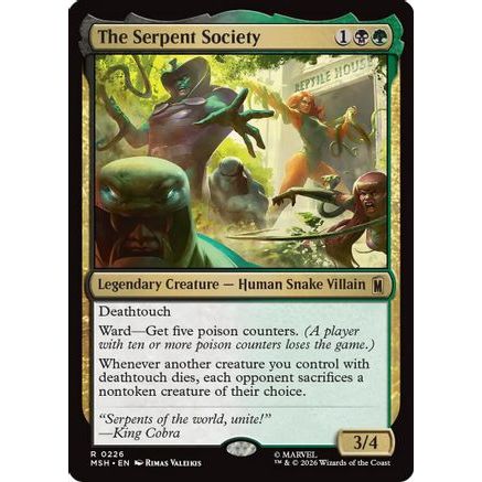 The Serpent Society (MSH-226) - Marvel Super Heroes Foil