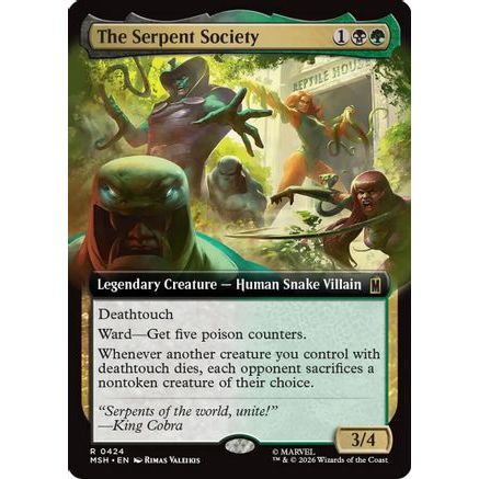 The Serpent Society (Extended Art) (MSH-424) - Marvel Super Heroes