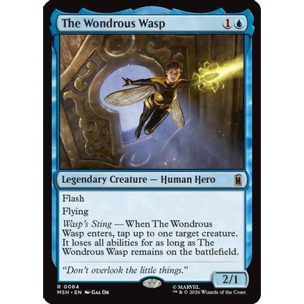 The Wondrous Wasp (MSH-084) - Marvel Super Heroes Foil