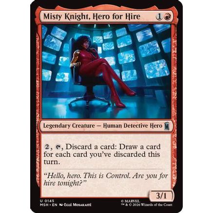 Misty Knight, Hero for Hire (MSH-145) - Marvel Super Heroes Foil