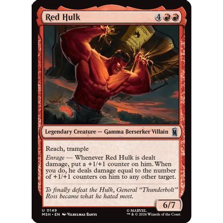Red Hulk (MSH-149) - Marvel Super Heroes