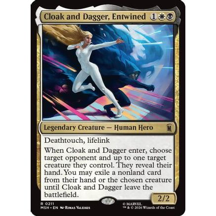Cloak and Dagger, Entwined (MSH-211) - Marvel Super Heroes Foil