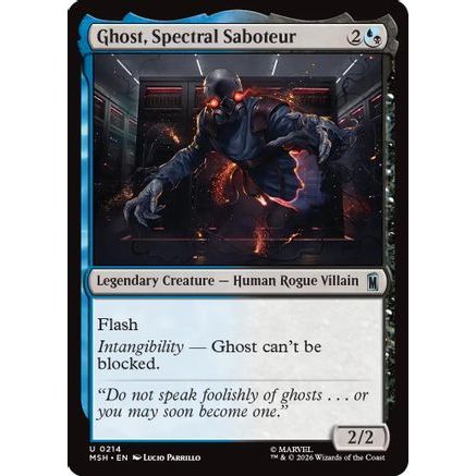 Ghost, Spectral Saboteur (MSH-214) - Marvel Super Heroes Foil