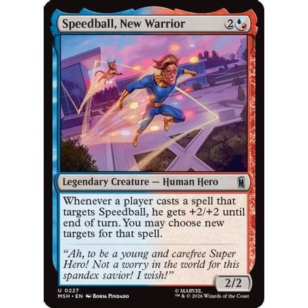 Speedball, New Warrior (MSH-227) - Marvel Super Heroes Foil
