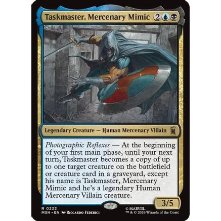 Taskmaster, Mercenary Mimic (MSH-232) - Marvel Super Heroes