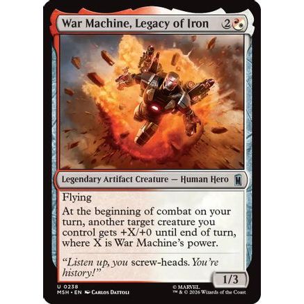 War Machine, Legacy of Iron (MSH-238) - Marvel Super Heroes Foil