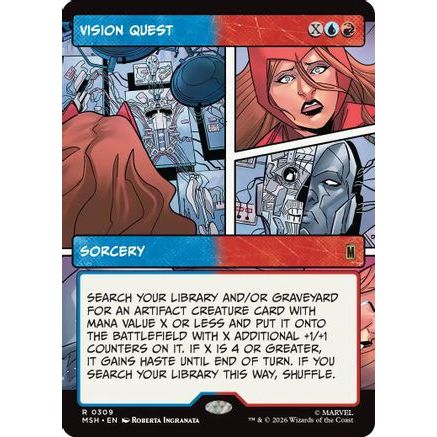 Vision Quest (Borderless) (MSH-309) - Marvel Super Heroes Foil