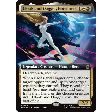 Cloak and Dagger, Entwined (Extended Art) (MSH-419) - Marvel Super Heroes