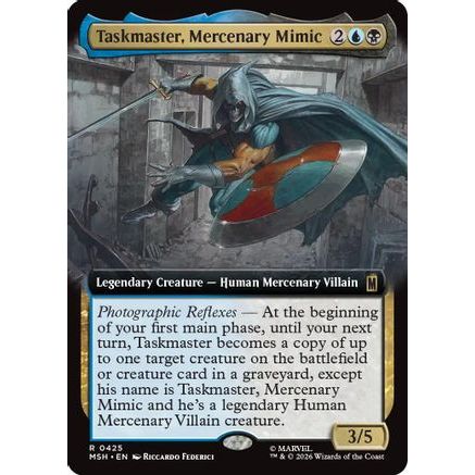 Taskmaster, Mercenary Mimic (Extended Art) (MSH-425) - Marvel Super Heroes Foil