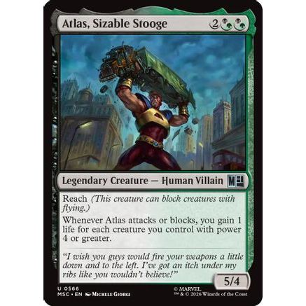 Atlas, Sizable Stooge (MSH-566) - Marvel Super Heroes Foil