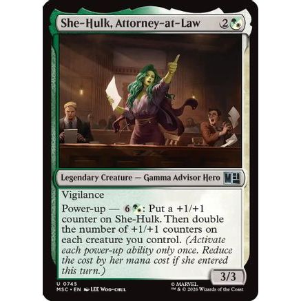 She-Hulk, Attorney-at-Law (MSH-745) - Marvel Super Heroes Foil
