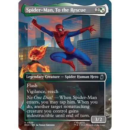 Spider-Man, To the Rescue (MSH-228) - Marvel Super Heroes Foil