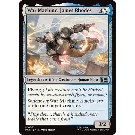 War Machine, James Rhodes (MSH-572) - Marvel Super Heroes Foil