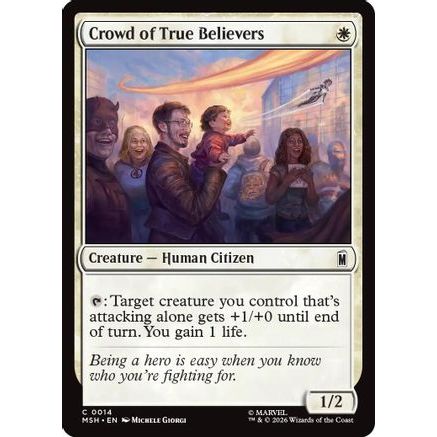 Crowd of True Believers (MSH-014) - Marvel Super Heroes Foil