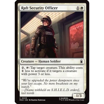 Raft Security Officer (MSH-033) - Marvel Super Heroes Foil