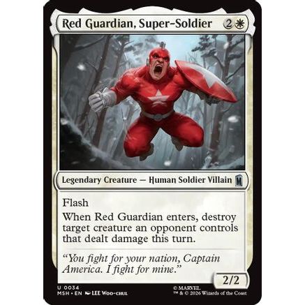 Red Guardian, Super-Soldier (MSH-034) - Marvel Super Heroes