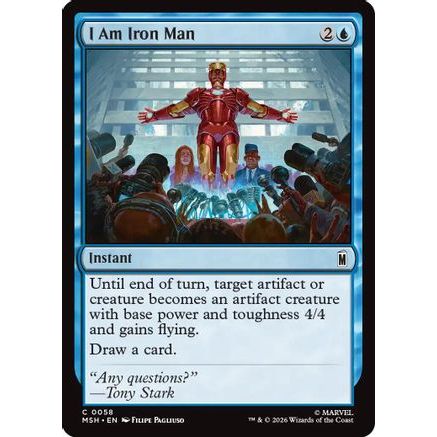 I Am Iron Man (MSH-058) - Marvel Super Heroes Foil