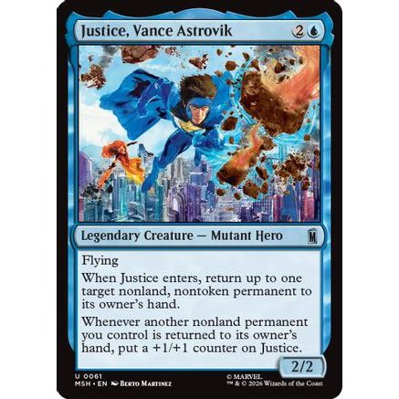 Justice, Vance Astrovik (MSH-061) - Marvel Super Heroes Foil