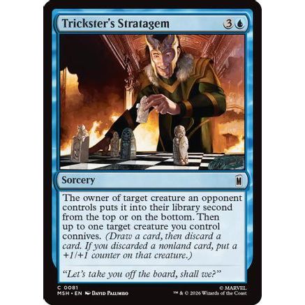 Trickster's Stratagem (MSH-081) - Marvel Super Heroes Foil