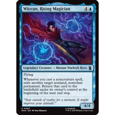 Wiccan, Rising Magician (MSH-083) - Marvel Super Heroes Foil