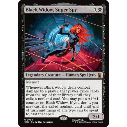 Black Widow, Super Spy (MSH-089) - Marvel Super Heroes