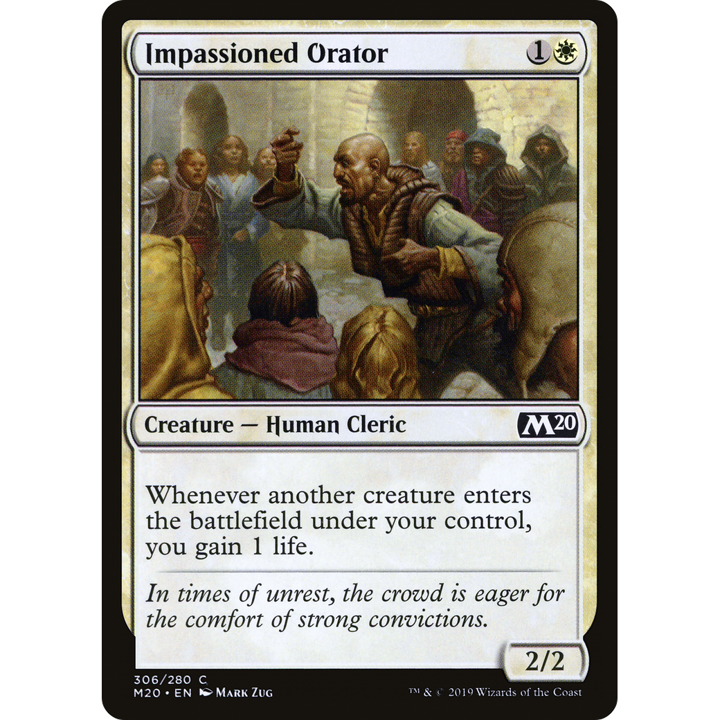 Impassioned Orator (M20-306) - Core Set 2020