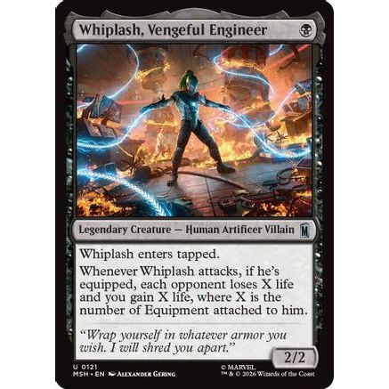 Whiplash, Vengeful Engineer (MSH-121) - Marvel Super Heroes