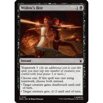 Widow's Bite (MSH-122) - Marvel Super Heroes Foil