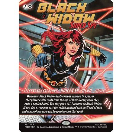 Black Widow, Super Spy (Borderless) (0393) (MSH-393) - Marvel Super Heroes