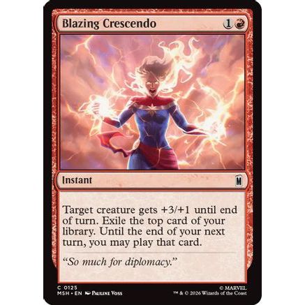 Blazing Crescendo (MSH-125) - Marvel Super Heroes Foil