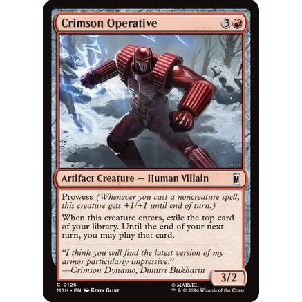 Crimson Operative (MSH-126) - Marvel Super Heroes