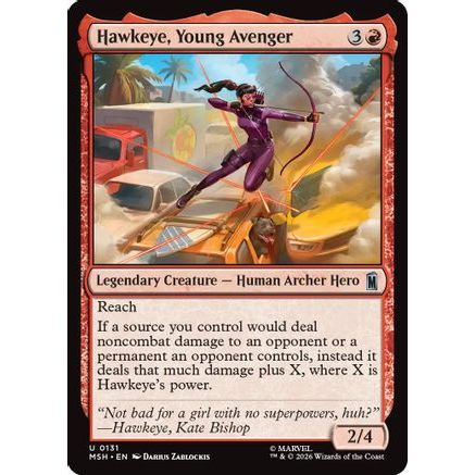 Hawkeye, Young Avenger (MSH-131) - Marvel Super Heroes Foil