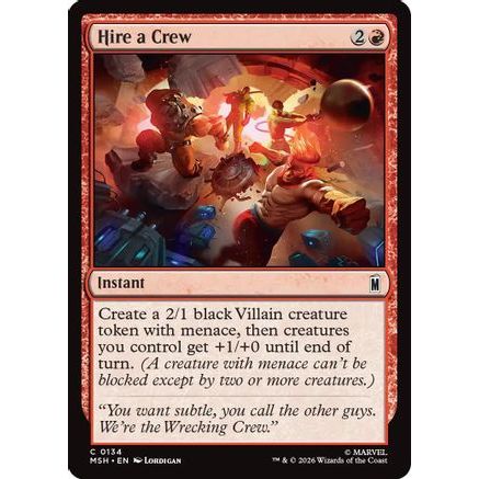 Hire a Crew (MSH-134) - Marvel Super Heroes