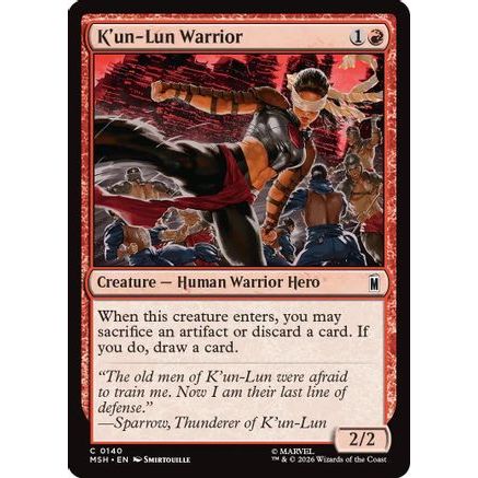 K'un-Lun Warrior (MSH-140) - Marvel Super Heroes Foil