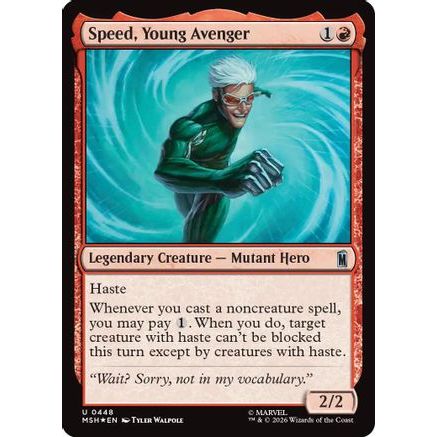 Speed, Young Avenger (Surge Foil) (MSH-448) - Marvel Super Heroes Foil