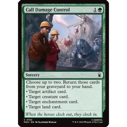 Call Damage Control (MSH-162) - Marvel Super Heroes Foil