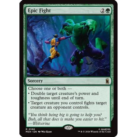 Epic Fight (MSH-166) - Marvel Super Heroes Foil