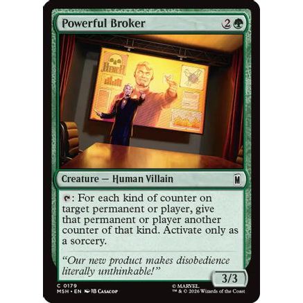 Powerful Broker (MSH-179) - Marvel Super Heroes Foil