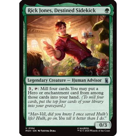 Rick Jones, Destined Sidekick (MSH-184) - Marvel Super Heroes Foil