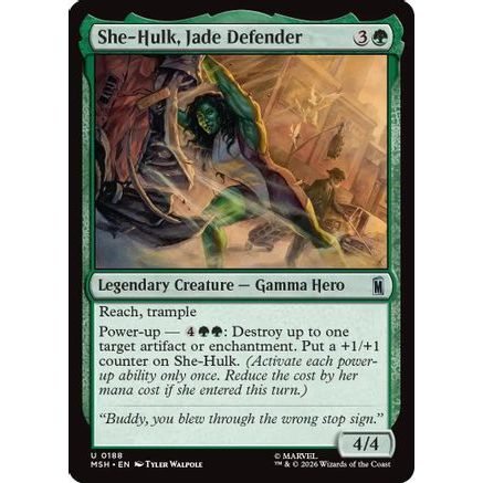 She-Hulk, Jade Defender (MSH-188) - Marvel Super Heroes