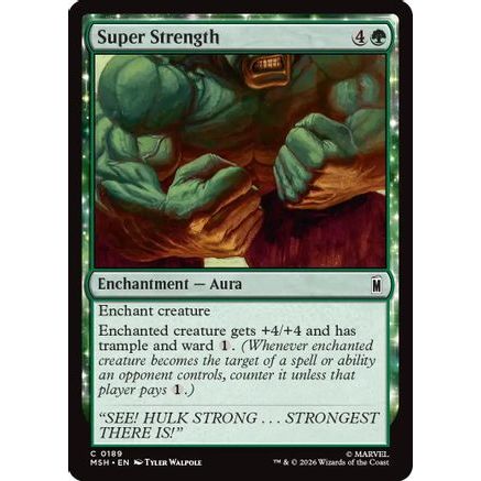 Super Strength (MSH-189) - Marvel Super Heroes Foil