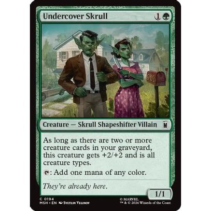 Undercover Skull (MSH-194) - Marvel Super Heroes Foil