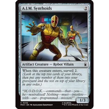 A.I.M. Synthoids (MSH-242) - Marvel Super Heroes Foil