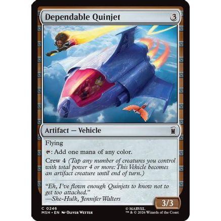 Dependable Quinjet (MSH-246) - Marvel Super Heroes Foil