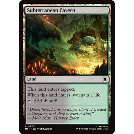 Subterranean Cavern (MSH-273) - Marvel Super Heroes