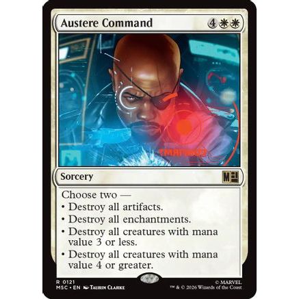 Austere Command (MSC-121) - Commander: Marvel Super Heroes