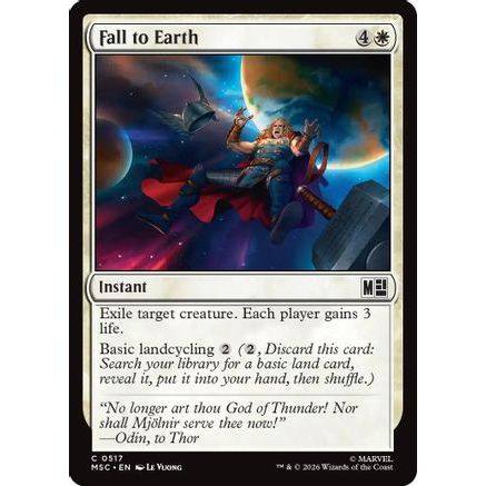 Fall to Earth (MSC-517) - Commander: Marvel Super Heroes Foil